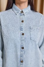 Τζιν τζάκετ με στρας - Image 6