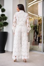 Σετ πουκάμισο-παντελόνι κιπούρ άσπρο - Image 5