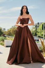 Φόρεμα maxi κλος καφέ - Image 2