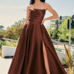 Φόρεμα maxi κλος καφέ