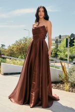 Φόρεμα maxi κλος καφέ - Image 3
