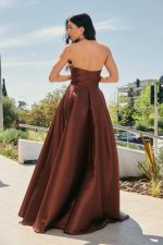 Φόρεμα maxi κλος καφέ - Image 4