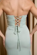 Φόρεμα maxi με σχέδιο στρας μέντα - Image 8