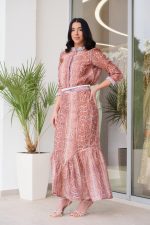 Σετ πουκάμισο - φούστα animal print με διακοσμητικές πέτρες - Image 3