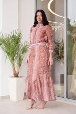 Σετ πουκάμισο - φούστα animal print με διακοσμητικές πέτρες - Image 4