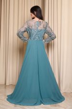 Φόρεμα maxi με διακοσμημένο μπούστο μέντα - Image 5